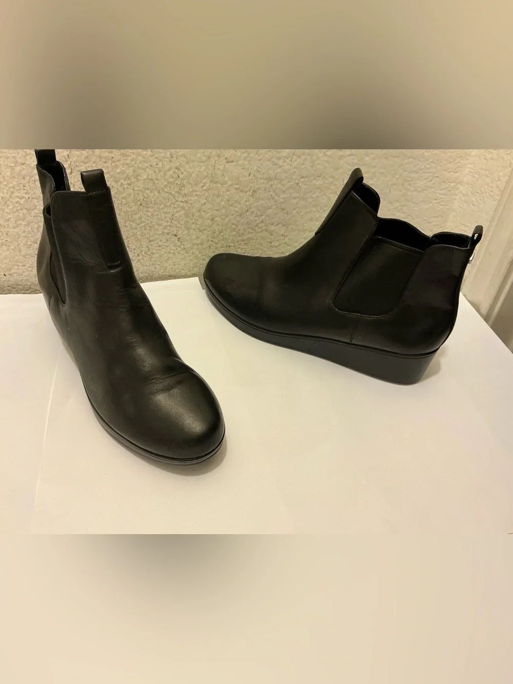 Cole Haan Grand OS signature Chelsea Ankle Boots WATERPROOF BLACK LEATHER BOOTS